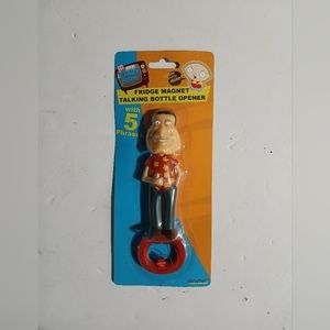 Family Guy Quagmire Fridge Magnet Talking Bottle Opener W/5 Phrases (NEW)